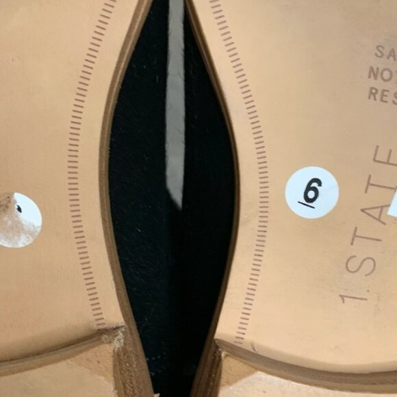 1. State Women’s Chelsea Boots Pony Hair Black Pull on Round toe Booties Size 6 - Picture 14 of 16